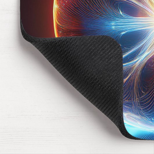 Elektrische Arche im Inneren des durchsichtigen Gl Mousepad (Ecke)