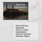Elektrische Auftragnehmer-Visitenkarten Visitenkarte (Vorne/Hinten)