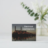 Elektrische Auftragnehmer-Visitenkarten Visitenkarte (Stehend Vorderseite)