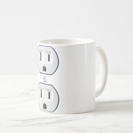 Elektrische Ausgang-Tasse Kaffeetasse (VorderseiteRechts)