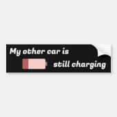 Elektrische Autos, meh! Autoaufkleber (Vorne)