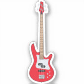 Elektrische Bassgitarre ! Aufkleber (Vorderseite)