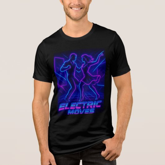 ELEKTRISCHE BEWEGUNGEN NEBEN NACHT SALSA Tri-Blend SHIRT (Vorderseite)