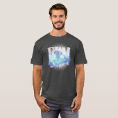 ELEKTRISCHE BLAUE EDM T-Shirt (Vorne ganz)