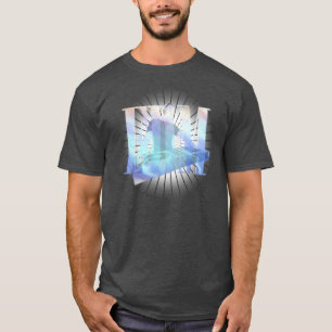 ELEKTRISCHE BLAUE EDM T-Shirt