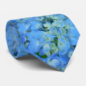 Elektrische blaue Hydrangeas Krawatte (Gerollt)