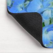 Elektrische blaue Hydrangeas Mousepad (Ecke)