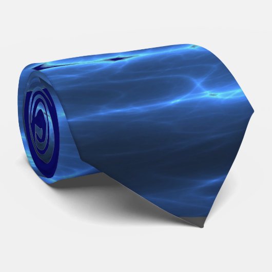 Elektrische blaue Krawatte #1 (Gerollt)