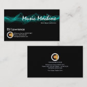 Elektrische Blitz-Gebührn-Schallwelle DJ Visitenkarte (Vorne/Hinten)