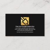 Elektrische Blitzgeräte Power Glühbirne Visitenkarte (Rückseite)