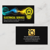 Elektrische Blitzgeräte Power Glühbirne Visitenkarte (Vorne/Hinten)