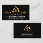 Elektrische Blitzgeräte Power Gold Bulb Zuhause Visitenkarte (Vorne/Hinten)