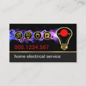 Elektrische Blitzgeräte-Power - Goldblase Visitenkarte (Vorderseite)