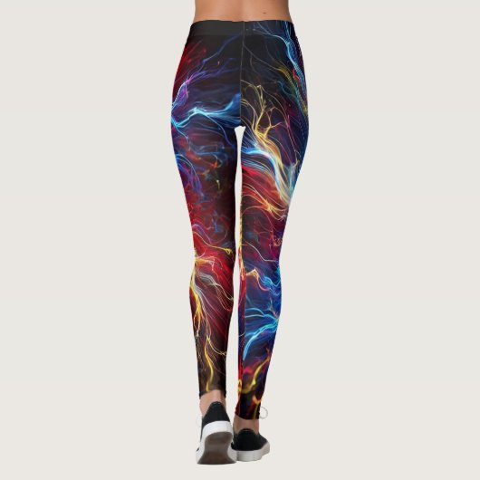 Elektrische Blitzlichtfarben Leggings (Rückseite)