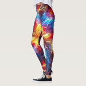Elektrische Blitzlichtfarben Leggings (Links)