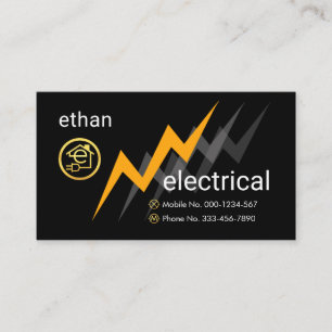 Elektrische Blitzstromversorgung Letter-e Elektris Visitenkarte