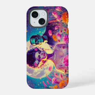 Elektrische Blooms iPhone 15 Hülle