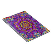 Elektrische Blumen-lila Notizblock (Rechte Seite)