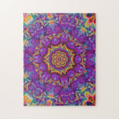 Elektrische Blumen-lila Puzzle (Vertikal)