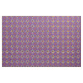 Elektrische Blumen-lila Stoff (Yard (91,4 cm))