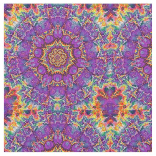 Elektrische Blumen-lila Stoff (Nahaufnahme)