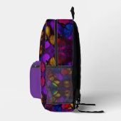 Elektrische Blüte Bedruckter Rucksack (Rechts)