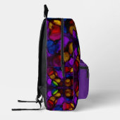 Elektrische Blüte Bedruckter Rucksack (Links)