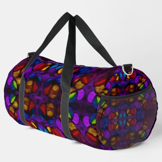 Elektrische Blüte Duffle Bag (Rechte Ecke)