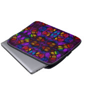 Elektrische Blüte Laptopschutzhülle (Vorne Knopf)