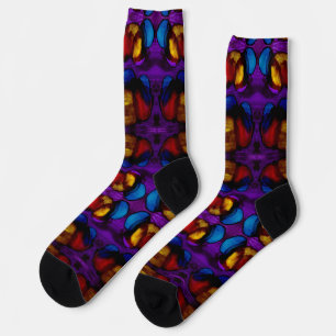 Elektrische Blüte Socken