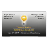 Elektrische Bulle Magnetische Visitenkarte (Vorderseite)