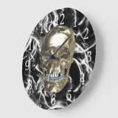 Elektrische Chrome-Rumpfuhr Große Wanduhr (Winkel)