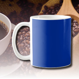 Elektrische Cobalt-Festfarbe | Klassisches Elegant Kaffeetasse