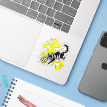Elektrische Donnerkatze Fußball Für Laptops & Game
