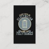 Elektrische Ehefrau Elektrotechniker Husband Visitenkarte (Vorderseite)