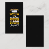 Elektrische Ehefrau Funny Verheiratet Girlfriend i Visitenkarte (Vorne/Hinten)