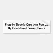 Elektrische Einsteckautos Autoaufkleber (Vorne)