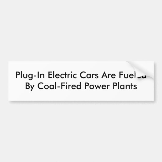 Elektrische Einsteckautos Autoaufkleber (Vorne)