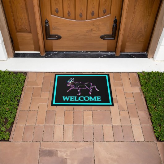 Elektrische Elche - Empfang Fußmatte (Außenbereich)