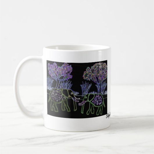 Elektrische Elefanten Kaffeetasse (Links)