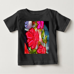 Elektrische Eleganz in Rosa Baby T-shirt