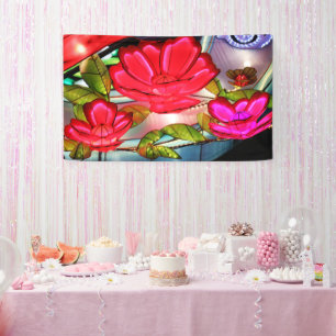 Elektrische Eleganz in Rosa Banner