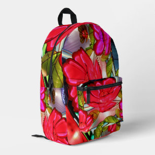 Elektrische Eleganz in Rosa  Bedruckter Rucksack