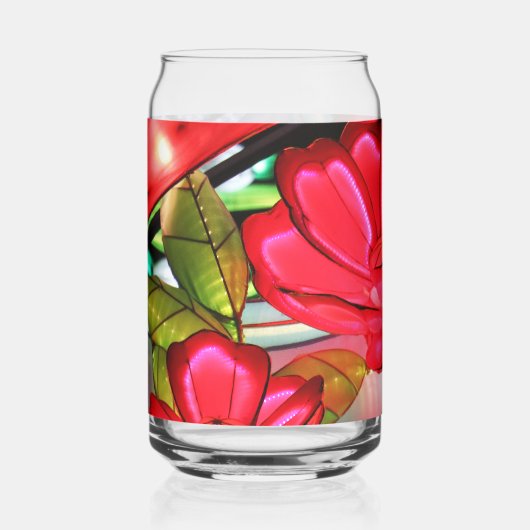 Elektrische Eleganz in Rosa Dosenglas (Vorderseite)