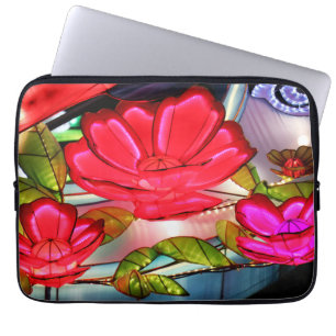 Elektrische Eleganz in Rosa Laptopschutzhülle