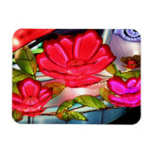 Elektrische Eleganz in Rosa  Magnet (Horizontal)