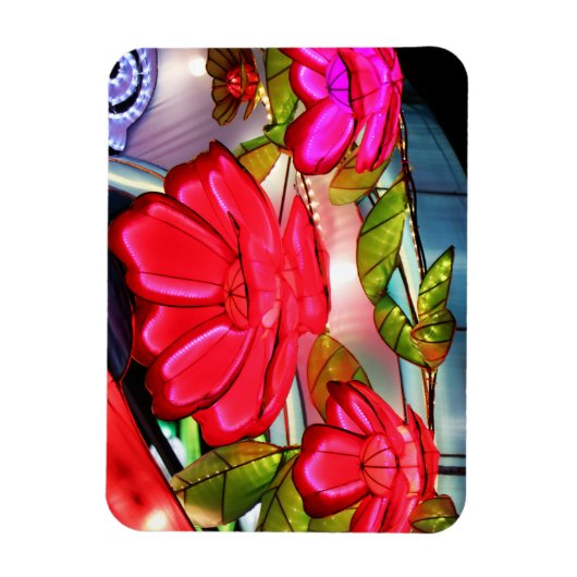 Elektrische Eleganz in Rosa  Magnet (Vertikal)