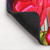 Elektrische Eleganz in Rosa Mousepad (Ecke)