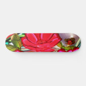 Elektrische Eleganz in Rosa Skateboard (Horizontal)