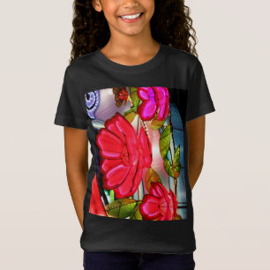 Elektrische Eleganz in Rosa  T-Shirt